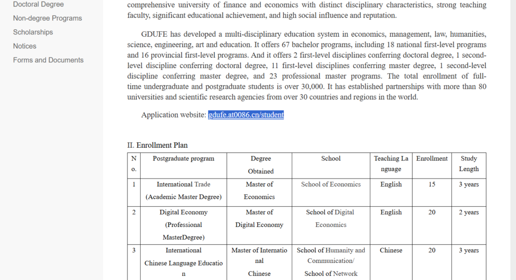 Guangdong University of Finance & Economics (GDUFE) Scholarships 2025